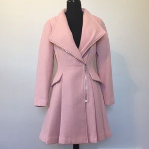 guess pink coat